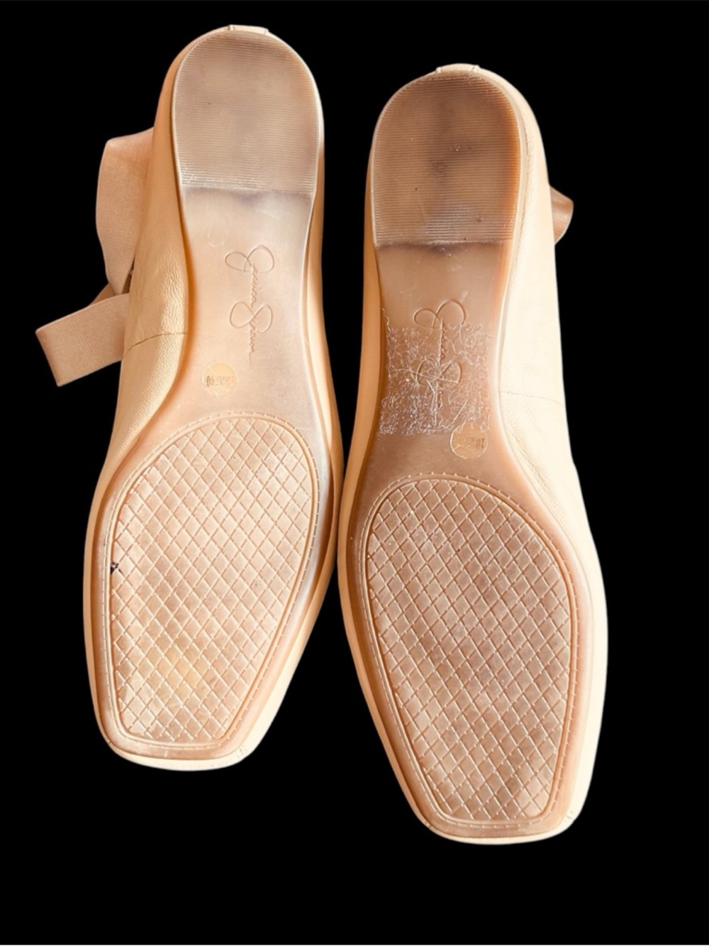 Jessica Simpson Ballet Inspired Bush Pink Flats Elastic Wrap Straps Size 10 - Picture 3 of 7